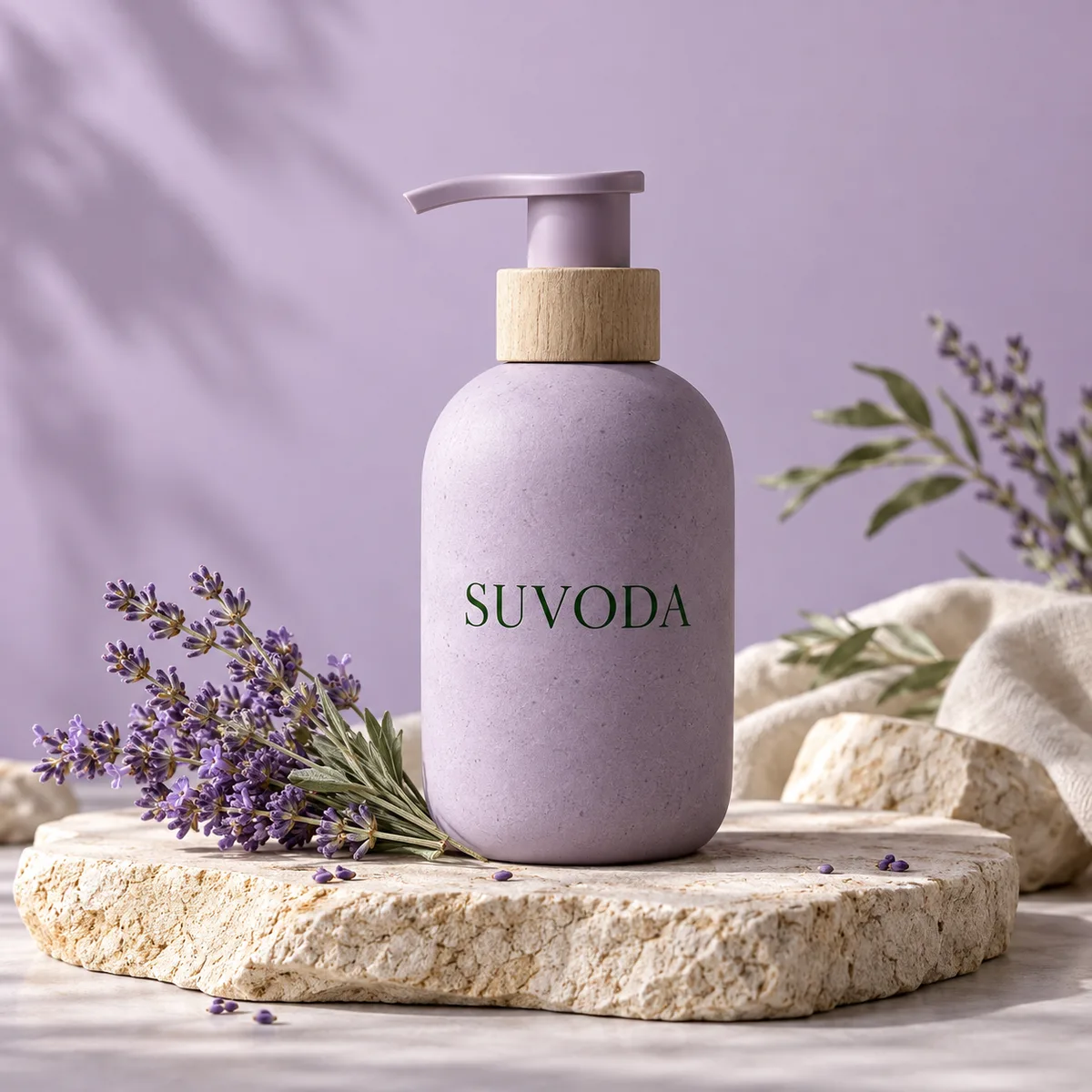 Lavender Cloud Hand Soap creative packaging visualization