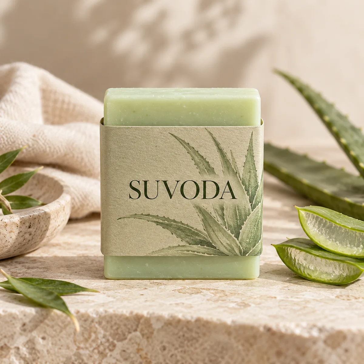 Soft Aloe Cleansing Bar creative packaging visualization